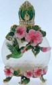 Kubla Crafts Bejeweled Enamel 3867P Hummingbird Perfume Bottle