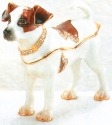 Kubla Crafts Bejeweled Enamel 3909 Jack Russell Terrier Box