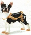 Kubla Crafts Bejeweled Enamel 3915- Boston Terrier Box