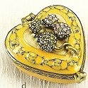 Kubla Crafts Bejeweled Enamel 3945- Cat Jewel Box