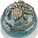 Kubla Crafts Bejeweled Enamel 3946 Jewel Mini Spider Box