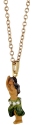 Kubla Crafts Bejeweled Enamel 3956N Hula Girl Necklace