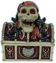 Kubla Crafts Bejeweled Enamel 3972 Large Pirate Chest Box