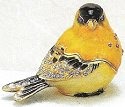 Kubla Crafts Bejeweled Enamel 3977- Goldfinch Bird Box
