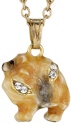 Kubla Crafts Bejeweled Enamel KUB 3988N Pomeranian Necklace