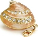 Kubla Crafts Bejeweled Enamel 3275 Mini Sea Shell Box