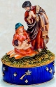 Kubla Crafts Bejeweled Enamel KUB 4 3846 Nativity Scene Box