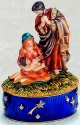 Kubla Crafts Bejeweled Enamel 3846 Nativity Scene Box