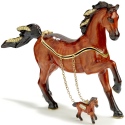 Kubla Crafts Bejeweled Enamel 4186- Arabian Horse Box