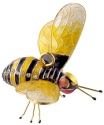 Kubla Crafts Cloisonne KUB 4 4764 Bejeweled Bee Ornament