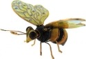 Kubla Crafts Cloisonne KUB 4 4785 Bejeweled Extra Large Bee Ornament