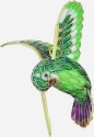Kubla Crafts Cloisonne KUB 4 4928 Cloisonne Feeding Hummingbird Ornament