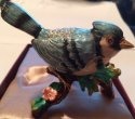 Kubla Crafts Bejeweled Enamel 4017 Blue Jay Large Box