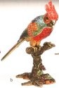 Kubla Crafts Bejeweled Enamel 4025- Large Parrot Box