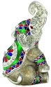 Kubla Crafts Bejeweled Enamel 4033 Elephant Box
