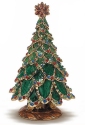 Kubla Crafts Bejeweled Enamel 4053C Christmas Tree Box