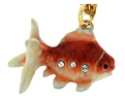 Kubla Crafts Bejeweled Enamel 4069N Koi Necklace