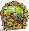 Kubla Crafts Bejeweled Enamel 4135 Jeweled Parrot Photo Frame