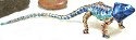 Kubla Crafts Cloisonne 4148AA Chameleon Purple Blue Ornament