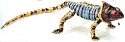 Kubla Crafts Cloisonne 4148BGN Enamel Articulated Lizard Ornament