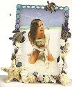 Kubla Crafts Bejeweled Enamel 4155 Sea Turtle Photo Frame