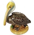 Kubla Crafts Bejeweled Enamel 4158- Brown Pelican Box