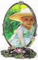 Kubla Crafts Bejeweled Enamel 4162N Enamel Frog Picture Frame