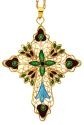 Kubla Crafts Bejeweled Enamel 4206H Cross with Enamel Pendant