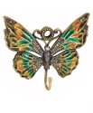 Kubla Crafts Bejeweled Enamel 4208A Butterfly Wall Hook