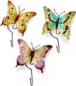 Kubla Crafts Capiz 4210 Butterfly Capiz Wall Hook Set of 3