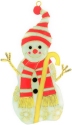 Kubla Crafts Cloisonne 4218 Cloisonne Flat Snowman Ornament