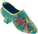 Kubla Crafts Cloisonne 4245BB Cloisonne Shoe Butterfly Design Ornament