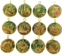 Kubla Crafts Cloisonne 4259 Cloisonne Filigree Ball Ornament Set of 12