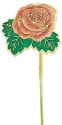 Kubla Crafts Bejeweled Enamel 4300J Pink Rose Enamel Book Mark Set of 4