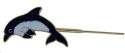 Kubla Crafts Bejeweled Enamel 4303 Dolphin Bookmark