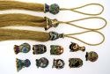 Kubla Crafts Cloisonne 4315 Enamel Top Tassel Set of 12