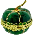 Kubla Crafts Cloisonne 4345G Cloisonne Mini Box Green