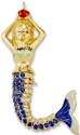 Kubla Crafts Cloisonne 4355B Articulated Blue Mermaid Ornament