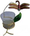 Kubla Crafts Cloisonne 4370R Cloisonne Dragonfly Votive