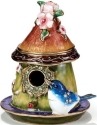 Kubla Crafts Bejeweled Enamel 3343 Bluebird House Box