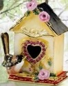Kubla Crafts Bejeweled Enamel 3345 Bird House Box