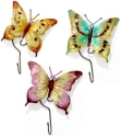 Kubla Crafts Capiz 4410 Butterfly Capiz Wall Hook Set of 3