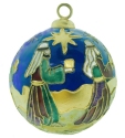 Kubla Crafts Cloisonne 4439 Cloisonne Wiseman Ball Ornament