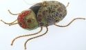 Kubla Crafts Cloisonne 4474 Cloisonne Beetle Ornament Set of 2
