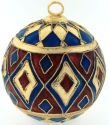Kubla Crafts Cloisonne 4485 Renaissance Ball Ornament Set of 2