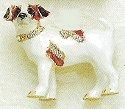 Kubla Crafts Bejeweled Enamel KUB 4507 Jack Russell Terrier Dog Brooch