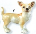 Kubla Crafts Bejeweled Enamel KUB 4516 Chihuahua Dog Brooch