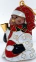 Kubla Crafts Cloisonne KUB 4615 Santa Bear Ornament