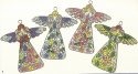 Kubla Crafts Cloisonne 4625- Cloisonne Butterfly Ornaments Set of 4