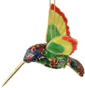 Kubla Crafts Cloisonne 4630C Enamel Small Hummingbird Ornament
